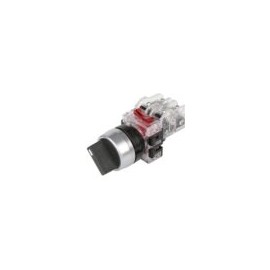 MRS-R2A1 Selector en aluminio 2 posiciones sostenido 22mm 1NA+1NC Hanyoung Nux