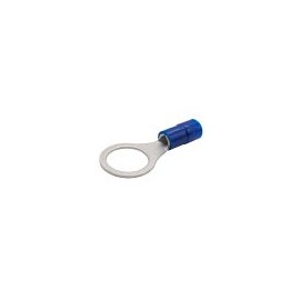 V70RK004015  TERMINAL AISLADA TIPO OJILLO/ANILLO AWG16-14 INTERIOR 0.41 (10.5mm) , EXTERIOR 0.55 (14mm) AZUL