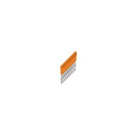 1528090000  Conexión transversal (borne), insertado, Número de polos: 10, Paso en mm (P): 6.10, Aislado: Sí, 32 A, naranja. we