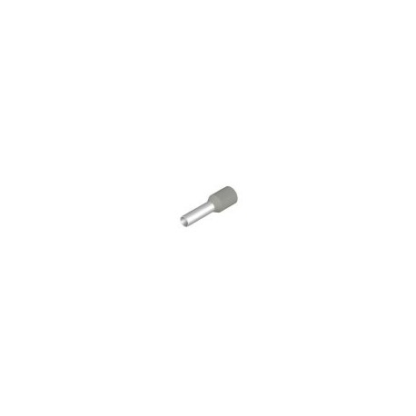1476290000  Terminal tubular, Estándar (100 PIEZAS), 12 mm, 10 mm, gris. Weidmuller