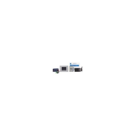XV100-BOX-E4-DC1 – Paquete inicial compuesto por EASY-E4-DC-12TC1, XV-102-A0-35TQRB-1E4, conmutador Ethernet, cable 3xPatch, li