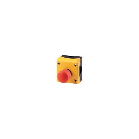 216525 M22-PV/KC11/IY – Housing, Controlled stop pushbuttons/emergency-stop buttons, Mushroom-shaped, 38 mm, Non-illuminated, 