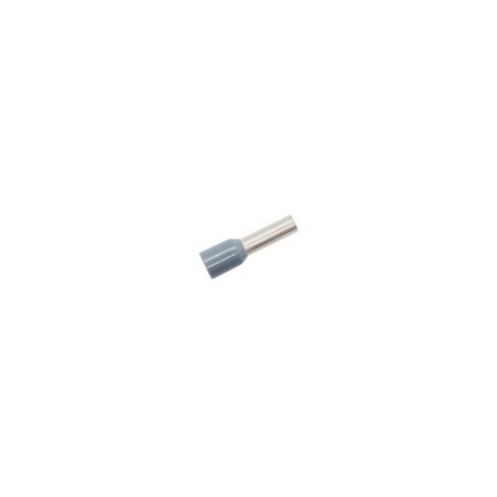 EG345 Punta Terminal Gris, Ø – 4 mm²/ AWG12 / L.10 mm N, 500 pzas