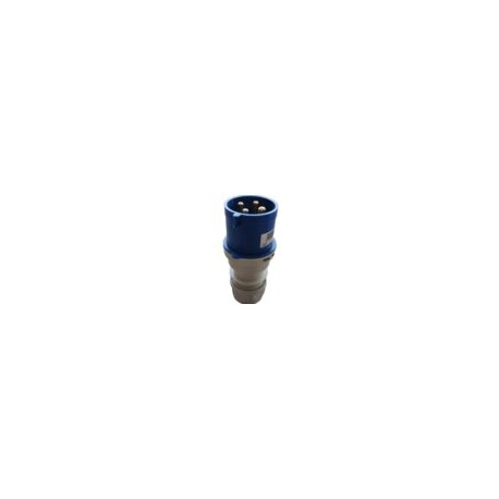S42S20 Clavija conector macho para conexion corriente 3 polos 1 neutro 220-250V